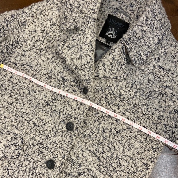 Hilary Radley Heather Grey Wool Blend Coat - Picture 7 of 10